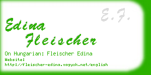 edina fleischer business card